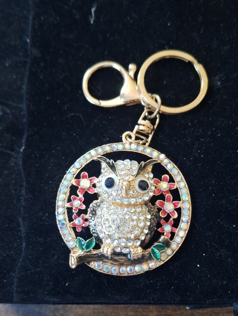 Gold Owl Keychain